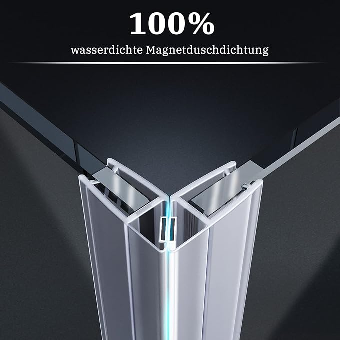 SONNI Douchecabine 80-120cm hoogte 195cm vierkant vouwdeur