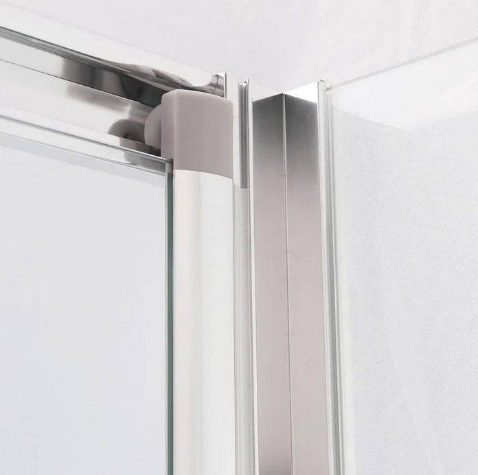 SONNI douchecabine hoekinstap vouwdeur met zijwand ESG glas opklapbaar hoogte 185cm