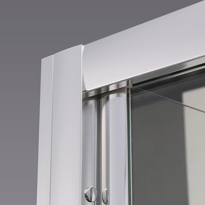 SONNI Douchedeur vouwdeur met ESG glazen deur 76-100cm hoogte 185cm
