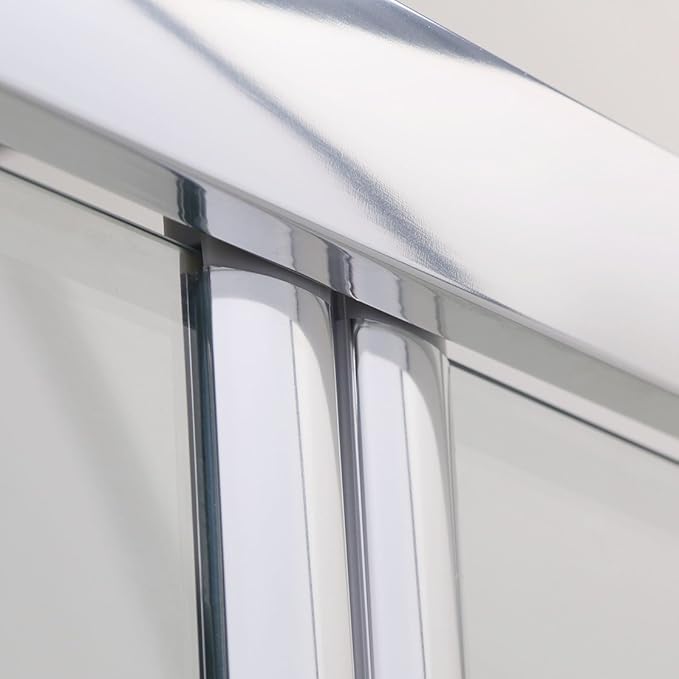 SONNI Douchedeur vouwdeur met ESG glazen deur 76-100cm hoogte 185cm