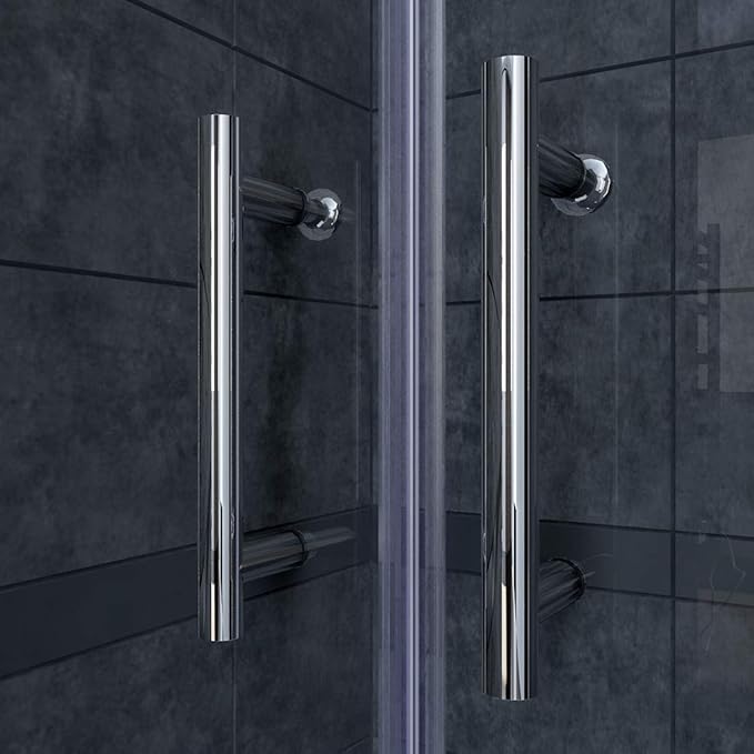 SONNI Pendeldeur 5mm veiligheidsglas 80-120cm chroom