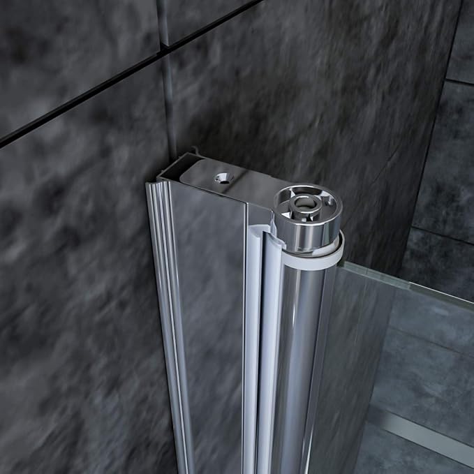SONNI Pendeldeur 5mm veiligheidsglas 80-120cm chroom