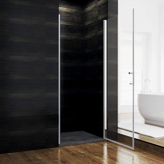 SONNI Douchedeur 70-90 cm 5mm nano-glas douchewand hoogte 185/195cm