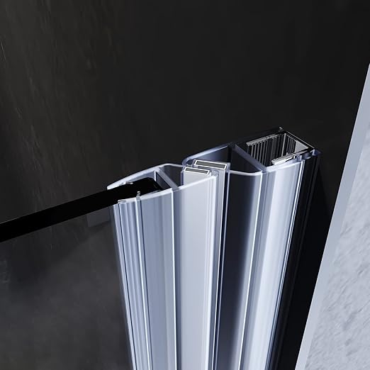 SONNI Douchedeur 70-90 cm 5mm nano-glas douchewand hoogte 185/195cm