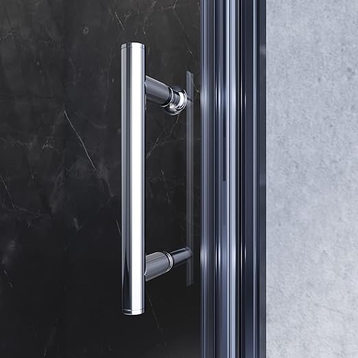 SONNI Douchedeur 70-90 cm 5mm nano-glas douchewand hoogte 185/195cm