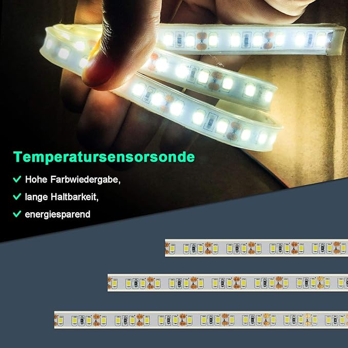 SONNI Badkamer spiegel met ledverlichting, 80 x 60 cm, warmwit