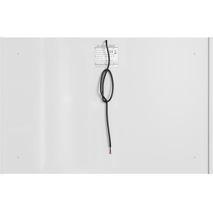 SONNI 90 x 60 cm spiegelkast met verlichting en condensvrij, 3-deurs