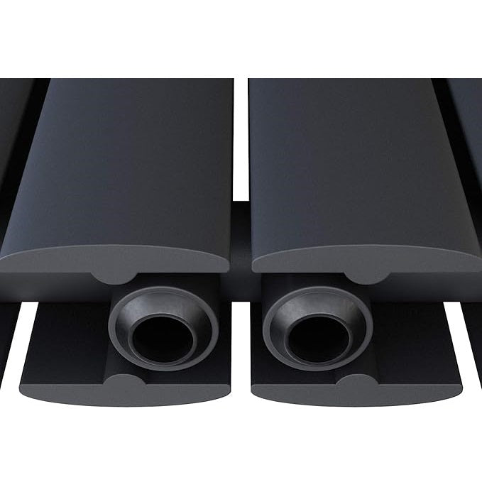 ELEGANT designradiator verticaal dubbel 1600x308 mm 920W Antraciet