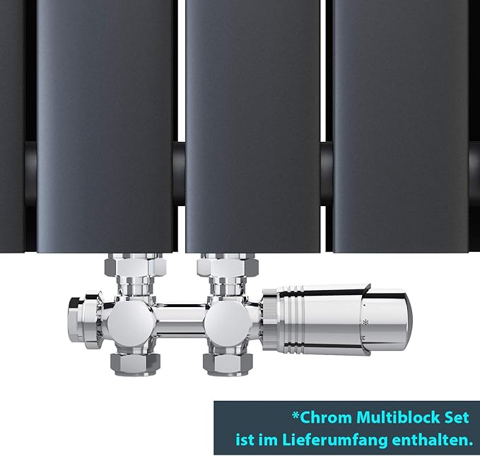 ELEGANT 1600 x 465 mm Design platte radiator, verticaal radiator