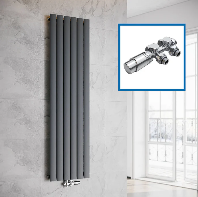 ELEGANT 1600 x 465 mm Design platte radiator, verticaal radiator