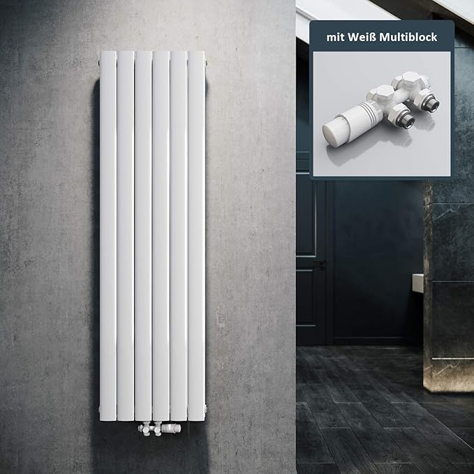 ELEGANT 1600x462mm Design radiator wit verticale radiator 1380W