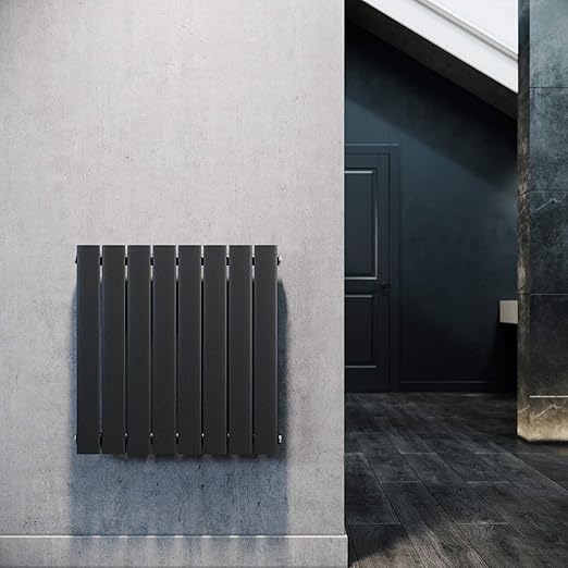 ELEGANT horizontale radiator 630 x 616 mm paneelradiator antraciet