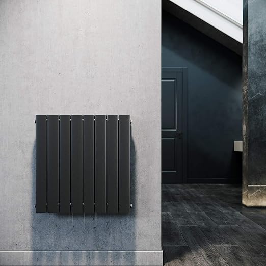 ELEGANT horizontale radiator 630 x 616 mm paneelradiator antraciet
