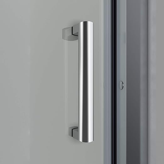 SONNI Douchedeur 100-120cm zilver Schuifdeur Hoogte 185cm