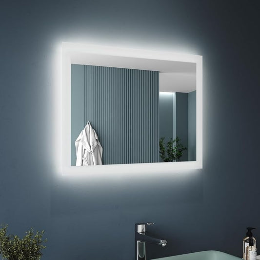 SONNI Badkamerspiegel met led verlichting 60 × 50 cm