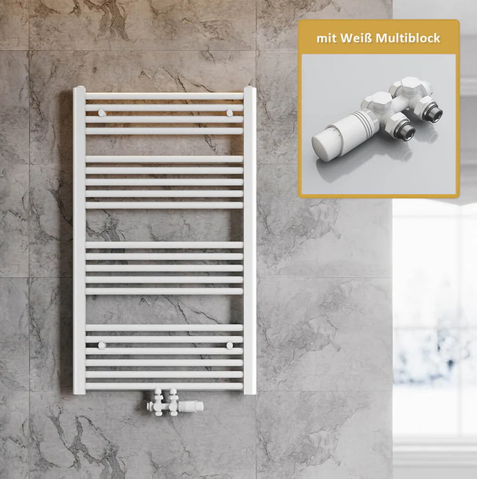 SONNI handdoek radiator wit recht 60 x 100 cm 575W