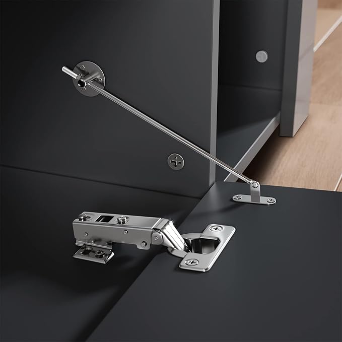 SONNI tv meubel Lowboard zwart met LED-verlichting 140 x 35 x 50,5 cm