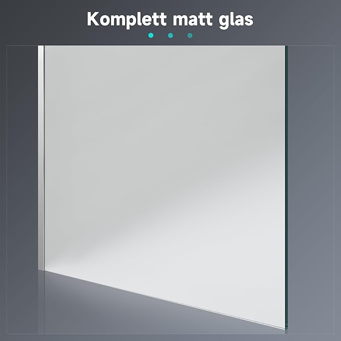 SONNI Walk-In inloopdouche breedte 80-160cm helder glas chroom profielen