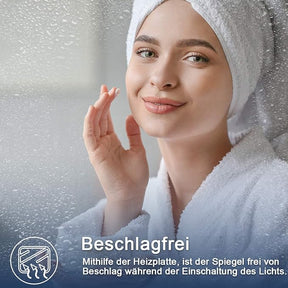 SONNI spiegelkast voor badkamer 50 × 70 cm met verlichting en stopcontact