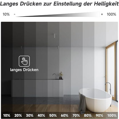 SONNI spiegelkast 60 × 65 cm led-spiegelkast met touch en condensvrij