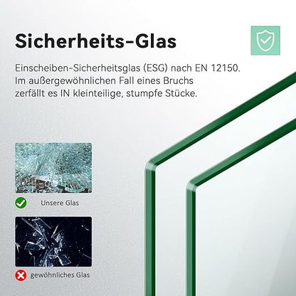 SONNI Douchecabine met hoekinstap en helder glas 70-120cm Hoogte 185cm/195cm
