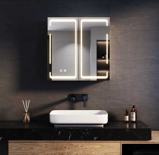 SONNI spiegelkast met LED verlichting 59 x 60 cm
