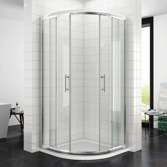 SONNI Douchecabine 80x80 cm kwartrond - helder glas