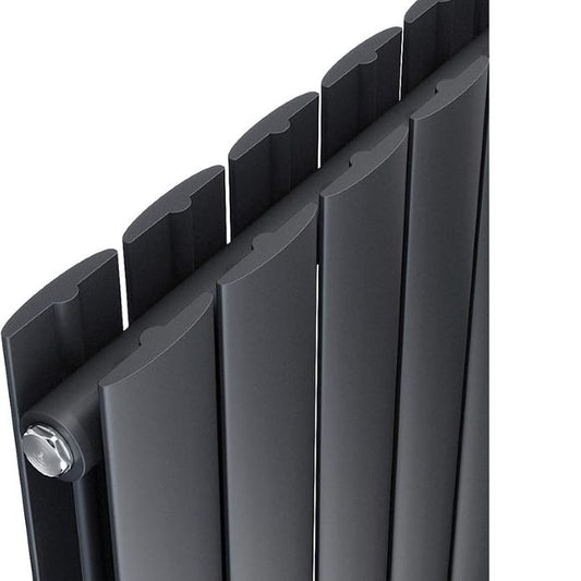 ELEGANT designradiator verticaal dubbel 1600x308 mm 920W Antraciet