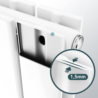 ELEGANT 1600x462mm Design radiator wit verticale radiator 1380W