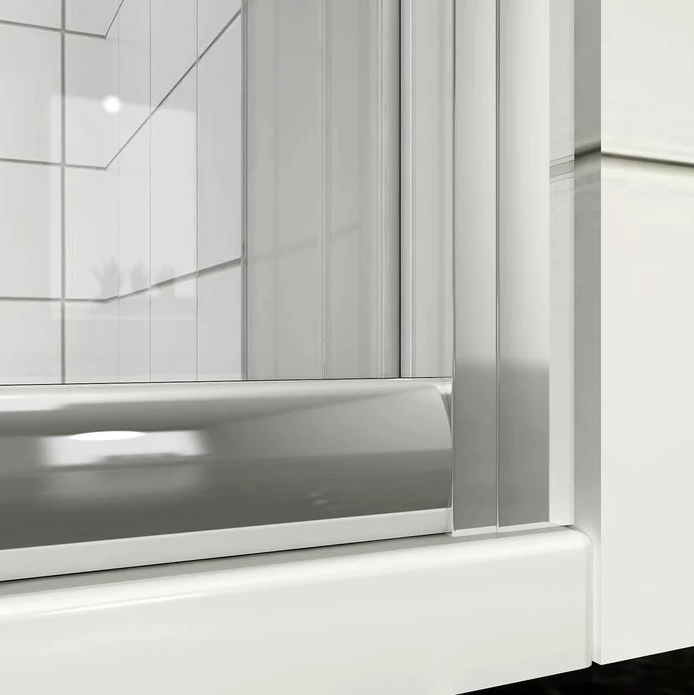 SONNI Douchecabine schuifdeur met zijwand 100-170cm hoogte 185cm