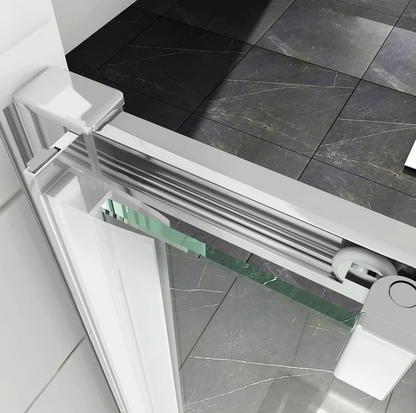 SONNI Douchecabine schuifdeur met zijwand 100-170cm hoogte 185cm