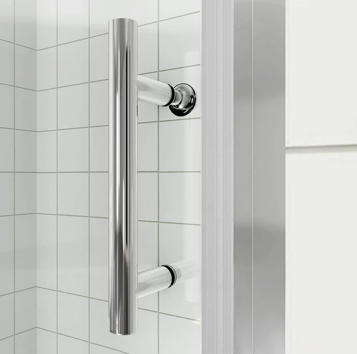 SONNI Douchecabine schuifdeur met zijwand 100-170cm hoogte 185cm