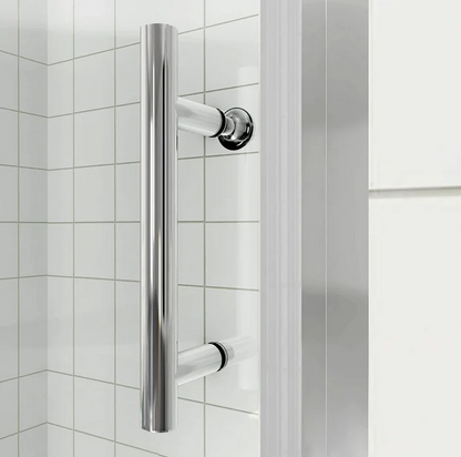 SONNI Douchecabine schuifdeur met zijwand 100-170cm hoogte 185cm