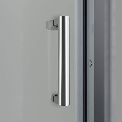 SONNI Douchedeur 100-120cm zilver Schuifdeur Hoogte 185cm