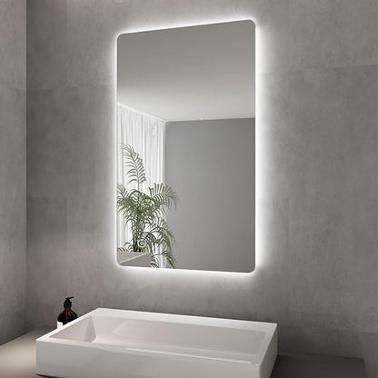 ELEGANT Wandspiegel 100 x 60 cm led-badkamerspiegel met verlichting
