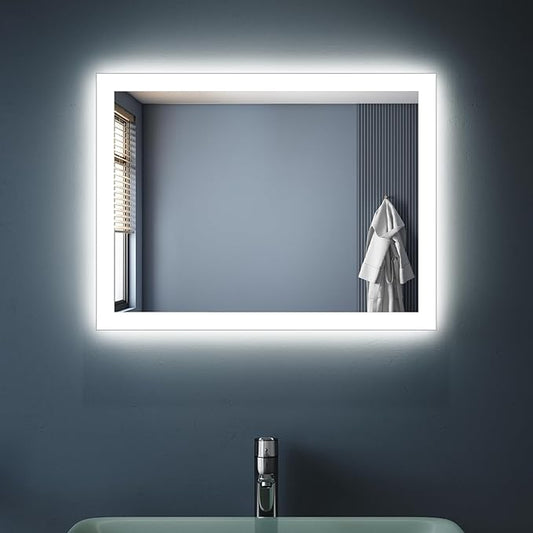 SONNI Badkamerspiegel met led verlichting 60 × 50 cm