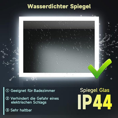 SONNI Badkamerspiegel met led verlichting 60 × 50 cm
