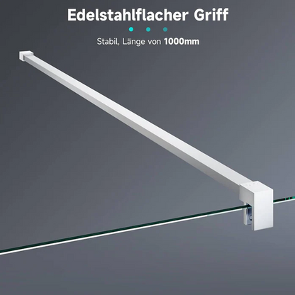 SONNI Inloopdouche helder glas 8 mm nano-glas douchewand breedte 70-120cm