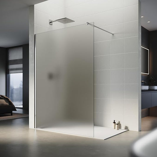 SONNI Walk-In inloopdouche breedte 80-160cm helder glas chroom profielen