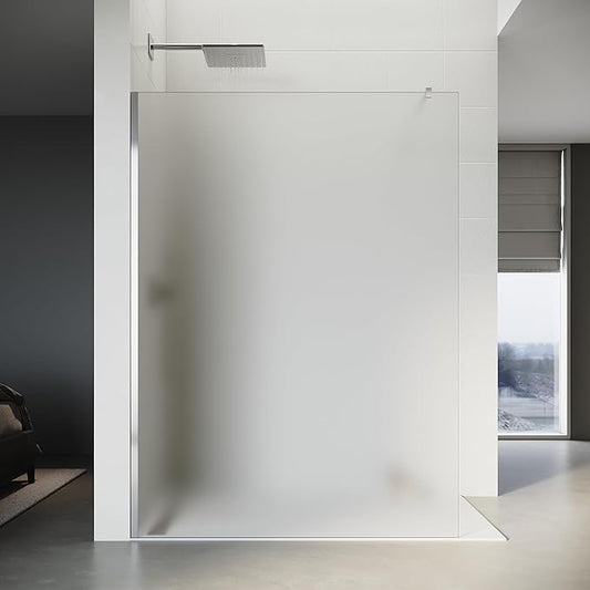 SONNI Walk-In inloopdouche breedte 80-160cm helder glas chroom profielen