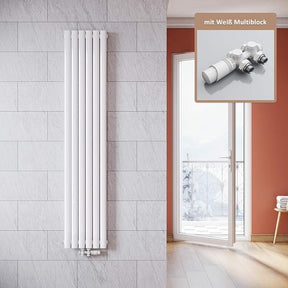 ELEGANT Klassieke radiator verticaal 1800 x 354 mm wit 1230W